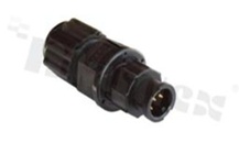 Wtyk seria AU; 5-stykowy; męski; prosty; Imax= 2A; kabel: 4.5-6.5mm2; z połączeniem zatrzaskowym; IP67