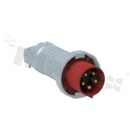 Złącze; zasilające AC 3-fazowe; wtyk; męskie; 415VAC; 0.125kV; PIN: 5; 3P+N+PE; 16-50mm2; 48mm; proste; IP67