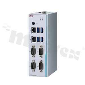 DIN Rail Industrial FanlessComputer;CE; FCC; IP40; Intel Atom N3350 1.80 GHz; RAM up to 8 GB; 4xCOM; 4x USB 3.0; 2x LAN-isolated; VGA; 1x IN/OUT DIO; SATA; mSATA; 2x mPCIe; oper. temperature -20+70C; supply 12-24V DC