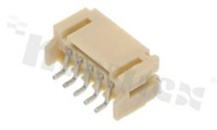 Header for PCB; pitch 2.00mm; 5-contacts; SMD; male; side entry; 100V/2A