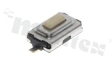 Tact Switch; SMD; dimensions 3.7x3.7; h=2.5mm; vertical; operating force 250gf; button: rectangular