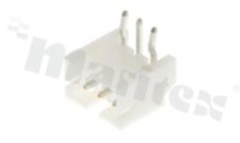 Header for PCB; pitch 2.00mm; 3-contacts; THT; male; side entry; 100V/2A