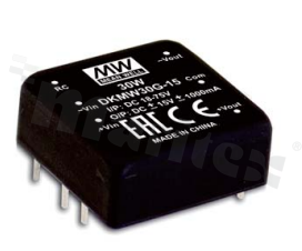Converter DC/DC; 30W; 15V; 9-36V; 1000mA
