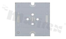MCPCB, thermal conductivity 1.5W/(m*K), number of layers - 1, white soldermask, legend color: colorless, size: square 30mm, pad cover: lead-free tin; for XP/XT LEDs, /20