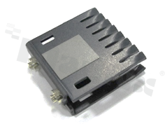Heatsink; moulded; TO-218; TO-220; TO-247; 44.5x44.5x12.6mm; black; anodized aluminium AL5052; RoHS.