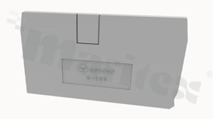 Ścianka końcowa/wewnętrzna do złączy przelotowych ; grubość 1,5mm; szara; montaż zatrzaskowy