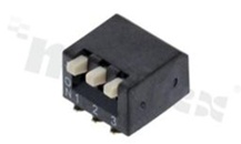 Przełącznik DIP Switch typu piano; SMD; 3-sekcyjny; raster 2.54mm