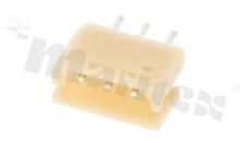 Header for PCB; pitch 2.50mm; 3-contacts; THT; male; top entry; 250V/3A