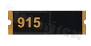 Antenna; chip; ISM; 900-930MHz; 0.4dBi; VSWR<2.7; linear; omni-directional; SMD; 10x3.2x0.6mm