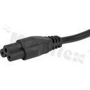 Kable zasilające, komputerowe; 2 m; Black; 2.5 A; PVC