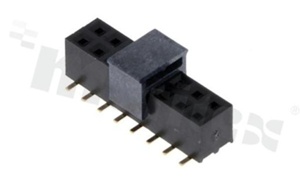Pin Header; pitch 2.00mm; 2x8 pins; assembly: SMD; female; straight; double row; H=4.3mm