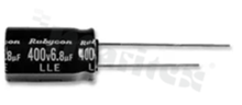 Electrolytic capacitor; 3.3uF; 200V; 105deg.C; 6.3x11 r2.5mm 