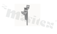 Adapter for through terminal blocks; grey; Number of rows 3; spacing 5mm