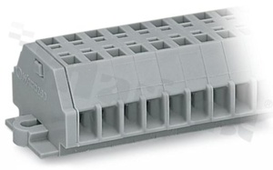 Din rail terminal block; without push-buttons; 9-pole; Cage clamp®;0.08-1.5mm2 (28-16AWG); 400V/18A