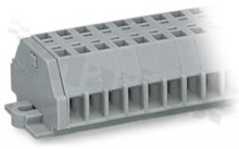Din rail terminal block; without push-buttons; 2-pole; Cage clamp®;0.08-1.5mm2 (28-16AWG); 400V/18A