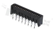 Non-ZIF connector for FFC/FPC; pitch 1.25mm; 28-contacts; THT; top entry