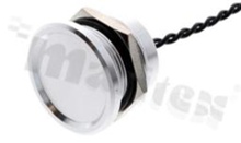 Piezoelectric switch; monostable; 22mm; cable; stainless steel; IP69K.