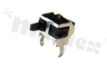 Przełącznik Tact Switch; SMD; wymiary korpusu 6.3x3.7; h=8.5mm; kątowy; o sile nacisku 40gf; przycisk okrągły