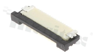 ZIF connector for FFC/FPC; pitch 0.50mm; 18-contacts; SMD; side entry; downside contacts