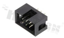 Złącze do PCB; w rastrze 2.54mm; 6-stykowe; montaż: THT; męskie; proste