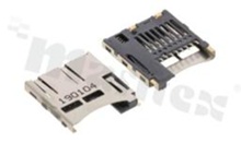 Podstawka Micro SD (T-Flash) Memory Card; z wyrzutnikiem push-in/push-out; SMD; styki złocone