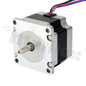Silnik; krokowy, hybrydowy(otwarta pętla); dwubiegunowy; kąt kroku 1.8 st.; trzymający moment obrotowy 0.6Nm; 0.88A; 7.5ohm; 21.7mH; 4 przewody; 57x57x42mm
