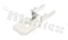 Konektor płaski; męski; 6.3mm; 0.8mm; do PCB; mosiężny; cynowany