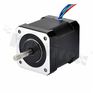 Silnik; krokowy z przekładnią; dwubiegunowy; kąt kroku 1.8 st.;Moment trzymania: 59Ncm(83.55oz.in) ; 2.0A; 1.60ohm; 3.0mH; +-20%; 4 przewody; 42x42x48mm