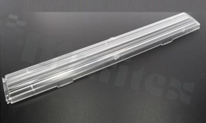 Lens F16048_LINNEA-UP, assymetric angle, W:285x40mm H:40mm, for LED High Power CREE XP-E, LEDIL