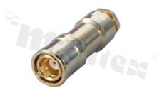 Złącze SMB; żeńskie; proste; do kabla RG174; kabel dławiony nakrętką