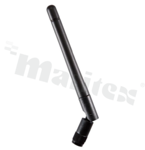 Antena; prętowa łamana; ISM; 868-915MHz; 3.0dBi; VSWR<2.5; liniowa; dookólna; SMA; przykręcana; fi108.5x10mm; czarny