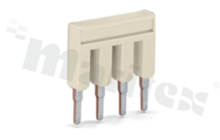 Bridge for 2002 series through-hole terminal blocks; 2-track; light grey; 800V/32A