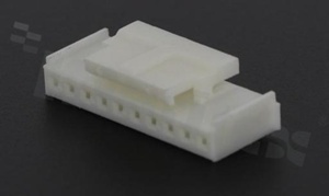 Crimp terminal housing; pitch 2.00mm; 10-contacts; female; applicable wire AWG#24-30