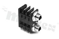 Connector: Jack 6.3mm; socket; female; ways: 2; angled 90st.; on panel mounting