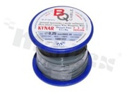 Przewód montażowy KYNAR; izolowany teflonem FEP; szary; średnica 0.25mm; AWG 30; 250V; -65+200 st.C; 100m.