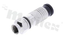 Plug F; proffesional; waterproof; for RG-11/U clamp