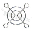 Fan filter; 40x40mm; metal.