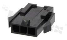Korpus złącza kablowego; w rastrze 3.00mm; 3-stykowego; męskie; na przewód AWG#20-24; 250V/5A