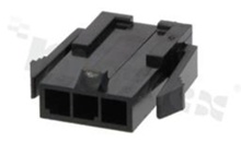 Crimp terminal housing; pitch 3.00mm; 3-contacts; male; applicable wire AWG#20-24; 250V/5A