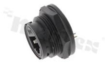 Socket RJ45; female; shielded; class 5E; latch; IP67