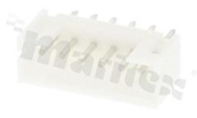 Header for PCB; pitch 2.00mm; 6-contacts; THT; male; top entry; 100V/2A