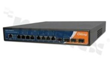 Industrial 12-port rack mount managed Gigabit PoE Ethernet switch with 8x10/100/1000Base-T(X) P.S.E. ports and 4x1000Base-X; operating temperature -40+70 deg.C