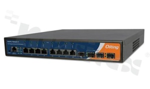 Switch przemysłowy PoE; Gigabit; zarządzalny; 8 portów 10/100/1000Base-T(X) RJ45 PoE i 4 porty 1000Base-X SFP; temp. pracy: -40+70 st.C; zasilanie redundantne 100...240VAC; montaż RACK; WYCOFANY Z PRODUKCJI