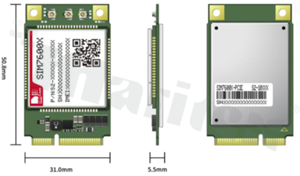 Module; LTE Cat1/3G/2G; FOTA; VoLTE; 3.0-3.3V; Mini PCIe; 50.8x31x5.35mm