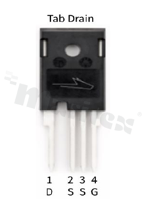 Transistor N-MOSFET SiC; unipolar; 1200V; 47mOhm; -55+175 deg.C; THT; TO-247-4