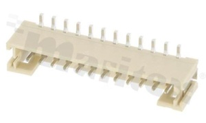 Header for PCB; pitch 2.00mm; 12-contacts; SMD; male; top entry; 100V/2A