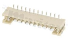 Header for PCB; pitch 2.00mm; 12-contacts; SMD; male; top entry; 100V/2A