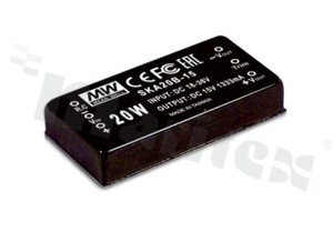 Converter DC/DC; 20W; 15V; 1333mA; 18-36VDC