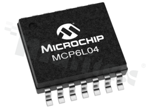 Wzmacniacze operacyjne – Op Amp; MICROCHIP; MCP6L04T-E/SL; 4; 5 mV; 1.8 V - 6 V; 2 pA