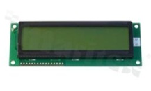 Wyświetlacz LCM; LCD znakowy; 16x2 znaków; STN żółto-zielonym Y/G z podświetlenia LED żółto-zielonym Y/G; kąt patrzenia 6:00; 